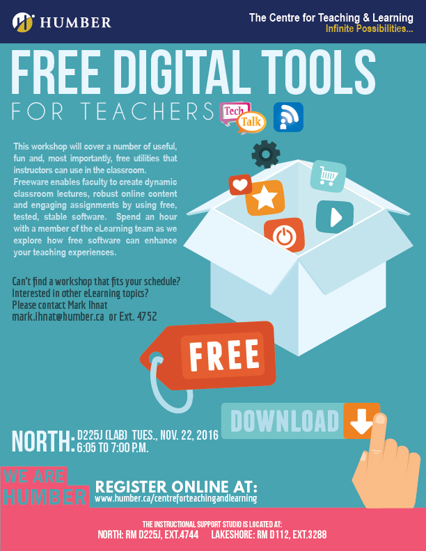 Ctl Tech Talk Free Digital Tools For Teachers Humber Communiqu